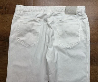 Brioni Marmolada White Denim Jeans Mens Classic 5 Pocket Size Actual *36X28.5 - Image 1 of 4