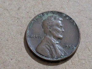 1956 P Lincoln Wheat Penny Philadelphia Mint No Mint Mark Uncertified Circulated - Picture 1 of 2
