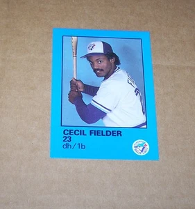 1986 Cecol Fielder Toronto Blue Jays Fire Safety RC Rookie H3 - Picture 1 of 2