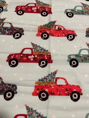 Pioneer женщина Рождество страны грузовики хлопок Fat четверть 18 «x 21» новый - Изображение 1 из 2