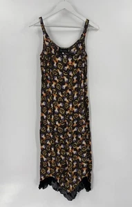 Jenny Helene Vintage Slip Dress Womens Large Black Japanese Geisha Sleeveless - Picture 1 of 18