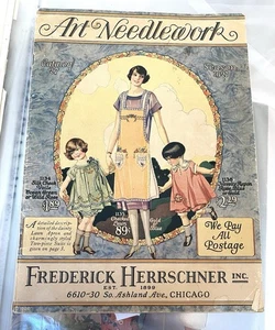 Antique Catalog 1927 Frederick Herrschner Chicago Herrschners Craft Store Linens - Bild 1 von 15