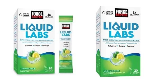 2 NOVOS LABORATÓRIOS LÍQUIDOS FORCE FACTOR HIDRATAÇÃO RÁPIDA SABOR LIMÃO LIMÃO 20 PACOTES CADA - Imagem 1 de 1