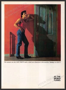 As the World Turns 1980s Print Advertisement 1987 Casey Peretti by Bill Shanks - Picture 1 of 1