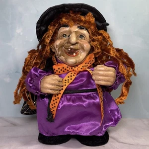 Studio Eluceo LTD 2008 Halloween singende Hexe Figur Resin 7,5" funktioniert - Bild 1 von 6