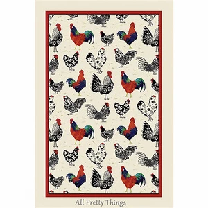 ROOSTER Linen Tea Towel by Ulster Weavers - Brand New - Post Worldwide - 000ROO - Picture 1 of 3