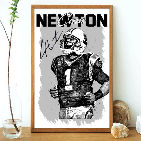 Cam Newton Carolina Panthers 2022 poster gift for father,grandfather (unframed) Cover