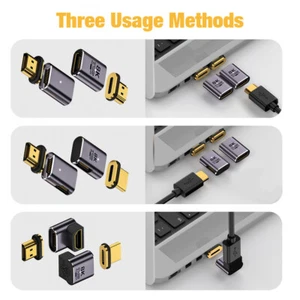 8K@60Hz Magnetic 2.1 HDMI Adapter Male to Female Convertor for UHD TV Monitor - Picture 1 of 18