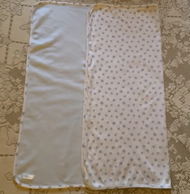 Ralph Lauren蓝色婴儿毯ABC字母积木玩具双面 — 第 1/4 张图片