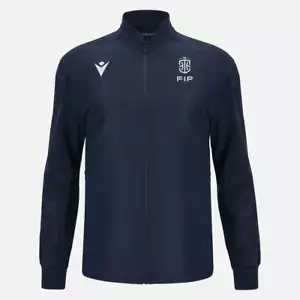 6024/78 MACRON FIP ITALY BASKETBALL JACKET TRAVEL TOP MICROFIBER 23660001 - Picture 1 of 4