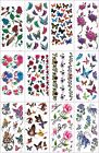 10 sheets butterfly rose temporary tribal wristband tattoos