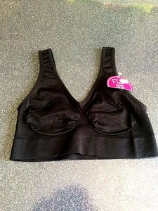 SOUTIEN GORGE BRASSIERE SANS ARMATURE MAINTIEN PARFAIT COULEUR NOIR S/M - Bild 1 von 2