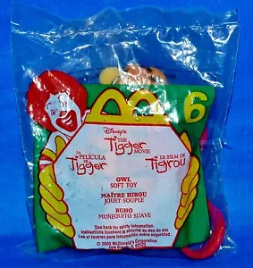 EULE (Tigger Movie) 2000 McDonalds Disney Pooh 3" Rucksack/Schlüsselclip geöffnet Neu - Bild 1 von 6