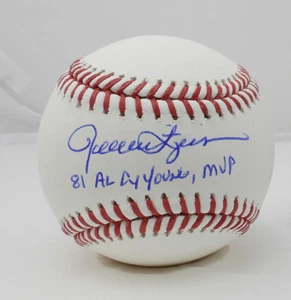 Rollie Fingers Signed Rawlings ROMLB Baseball 81 Cy Young, MVP Insc PSA COA 446 - Picture 1 of 3