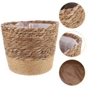 Woven Flower Pot Decorative Baskets Multipurpose Decoration Baby - Picture 1 of 12