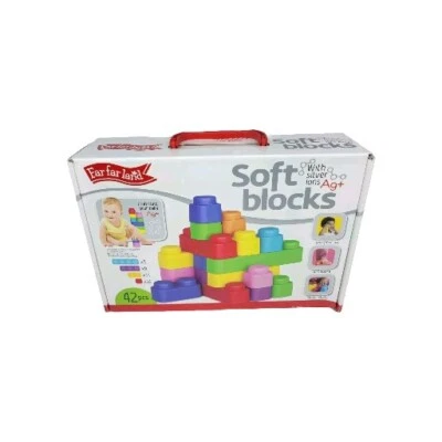 Far Far Land Soft Blocks With Silver Ions Toy for Baby Kids Age 3+Months 42pcs - Image 1 of 4
