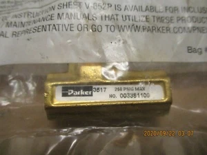 NEW PARKER 003381100 NEEDLE VALVE, 1/8" NPT, FEMALE. - Picture 1 of 2