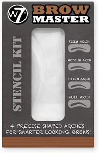 W7 Brow Master Stencil Kit 4 Precise Shaped Arch Stencils by W7 - Picture 1 of 1