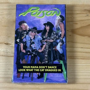 Poison - Your Mama Don't Dance - Cassette Single Tape Rare Hair Metal Glam Rock - Picture 1 of 5