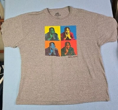 Camiseta Tupac Poetic Justice Para Hombres 2X Gris Manga Corta Informal Música Rap Foto 1 de 4