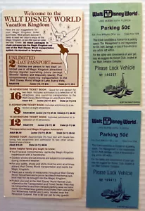 Vintage 1978 Disney World Welcome Guide und 50 Cent Parktickets - Bild 1 von 3
