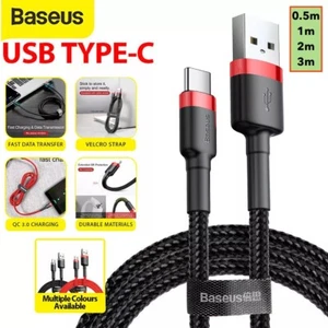 Baseus USB A to Type C Charger Cable 3A Fast Charging Data Cord Samsung iPhone15 - Picture 1 of 33