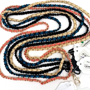 Lote de joyas de armario de negocios collar llave 4 tarjetas cordón identificación gamuza nuevo con etiquetas - Imagen 1 de 5