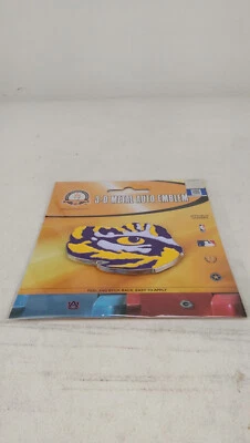 New NCAA LSU Tigers Eye Auto Home Heavy Duty Colored Metal Emblem Decal - Image 1 of 4
