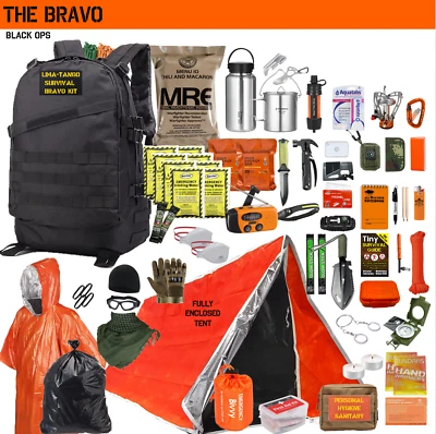 LIMA-TANGO Emergency Survival Kit / Bug Out Bag / Tactical Backpack