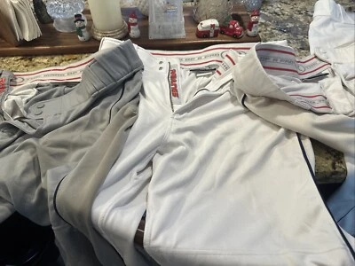 7 Pairs Rawlings Pro 150P Series Baseball Pants Men's Adult Large Semi-Relaxed - Image 1 of 4