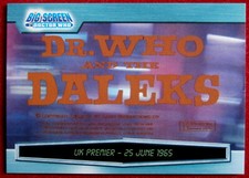 DR WHO & THE DALEKS - BIG SCREEN - Card #002 - 25TH JUNE 1965, STRICTLY INK 2003