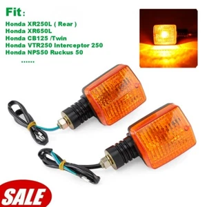 For Honda XR250L XR650L CBR600F VTR250 Rear/Front Turn Signal Lights Indicators - Foto 1 di 12