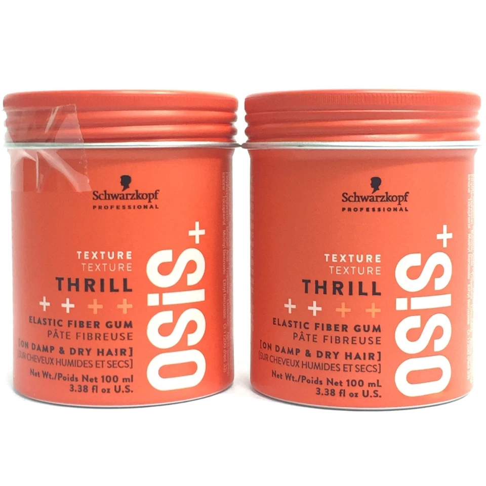 (2 PACOTES) Schwarzkopf Osis+ goma de fibra elástica emocionante, 3,38 oz - Imagem 1 de 1