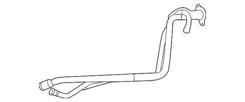 Conjunto de tubo de llenado de tanque de combustible genuino GM 2006-2011 Chevrolet HHR 25804510 Foto 1 de 2