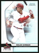 2020 Bowman Sterling Prospects Refractors #BPR32 Nolan Gorman /199