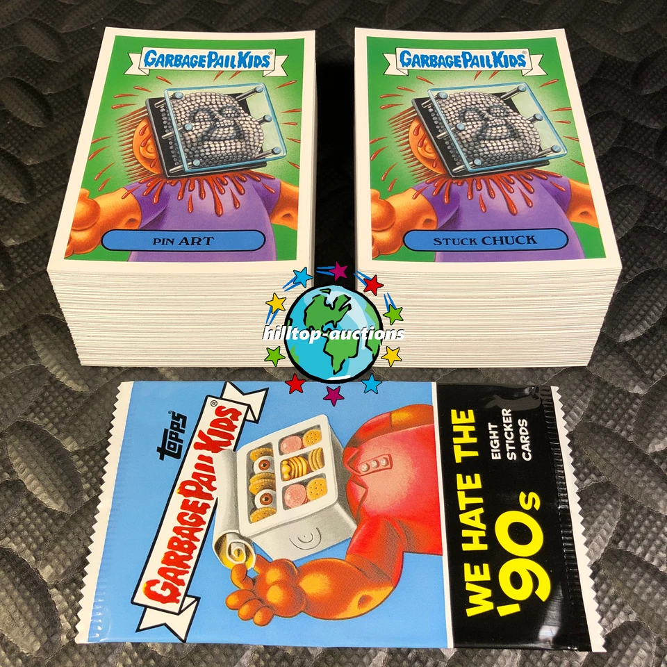2019 GARBAGE PAIL KIDS WE HATE THE 90's! COMPLETE 220-CARD SET +WRAPPER! 1990's! - Image 1 of 1