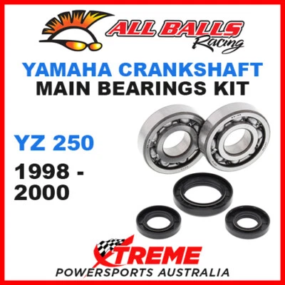 All Balls 24-1028 Yamaha YZ 250 YZ250 1998-2000 Crankshaft Main Bearings MX — 第 1/2 张图片