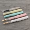Wancai Mini Pocket Fountain Pen – Acrylic/Ebonite, Fine Stainless Steel Nib