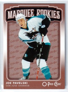 2006-07 O-Pee-Chee #595 Joe Pavelski RC - San Jose Sharks