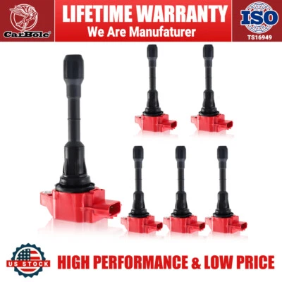 Set of 6pcs Ignition Coil for 2009-2020 Nissan Murano Maxima V6 3.5L UF550 - Image 1 of 4