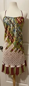 Save The Queen Multi Media Backless Dress Sz S~Made In Italy ~ NWT~ Rare - Picture 1 of 12