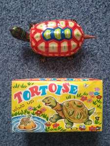 JUGUETE DE HOJALATA TORTUGA CUERDA EN CAJA AÑOS 60 JAPONÉS NAKAYAMA MUY BUENO/EXCELENTE USADO - Imagen 1 de 10