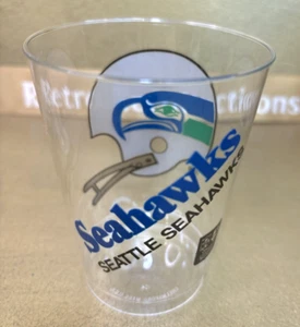 Vintage NFL Seattle Seahawks Plastikbecher 16er Set Kaltgetränke Partybecher - Bild 1 von 10