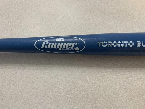 Vtg Cooper Toronto Blue Jays, Chef Boyardee, Baseball Bat Advertising 28" Wood Cover