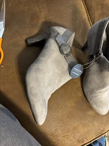 Zapatos/botas para mujer London Fog resistentes al agua, grises talla 9 nuevos con etiquetas - Imagen 1 de 7