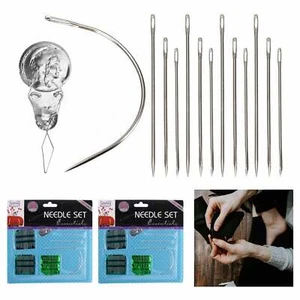 54pc Assorted Self Threading Hand Sewing Needle Set Thread Embroidery Craft Tool - Picture 1 of 1