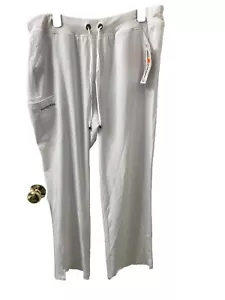 Barco by Sketchers White Drawstring Scrub Pants 2XL New With Tags - Picture 1 of 6