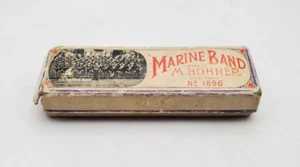 Hohner US Marine Band Mundharmonika Nr. 1896 in Box Made in Germany sauber - Bild 1 von 9