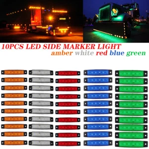 12V 6 LED Truck Trailer Lorry Van Indicator Side Marker Clearance Light Lamp - Picture 1 of 19