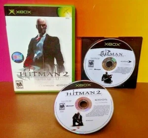 Hitman 2 + Hitman Contracts Silent Assassin Microsoft Xbox OG Game Rare Tested - Picture 1 of 1